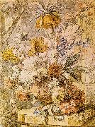 HUYSUM, Jan van Vase with Flowers sg oil painting artist